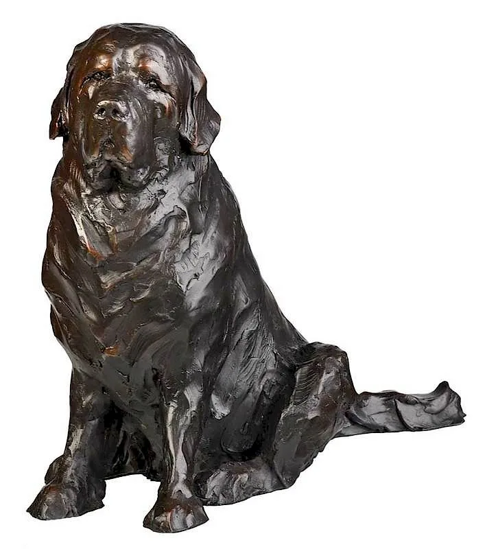 Daniel Glanz, Newfie, 2005, patinated bronze