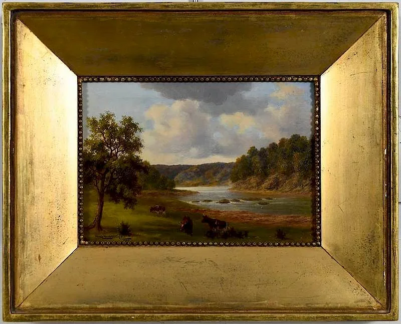 Henry Harold Vickers, Rural Devonshire Landscape, oil on panel