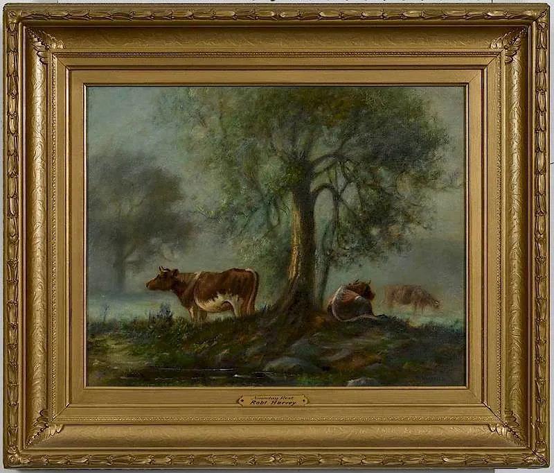 Robert Harvey, Noonday Rest, oil on canvas