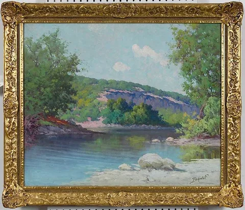 George Sanders Bickerstaff, Summer Scene, oil on canvas
