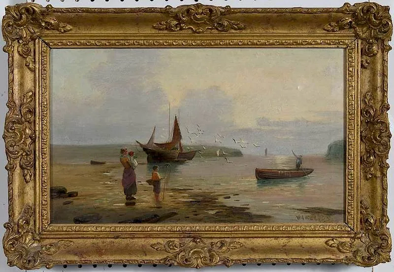 Seascape by Francis E. Jamieson, oil on canvas, sold Dec 2019