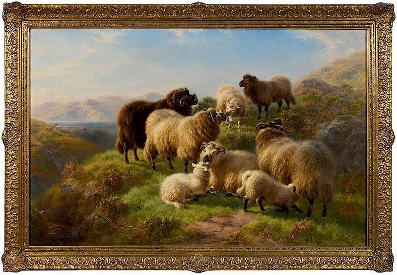 Evening, Loch Awe by William Watson II, 1897, oil on canvas, sold Sep 2019
