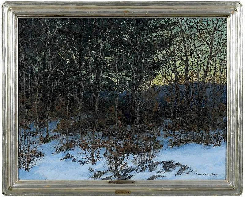 Marion Gray Traver, Deepening Twilight, oil on board