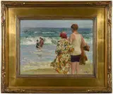 Edward Henry Potthast, At the Seashore