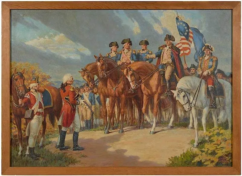 Walter Beach Humphrey, The Surrender of Cornwallis at Yorktown, oil on canvas