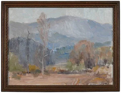 John Sylvan Brown, Tryon Landscape, Polk, Co., oil on canvas