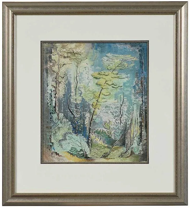 Spring Tree by Will Henry Stevens, pastel on paper, sold Sep 2019
