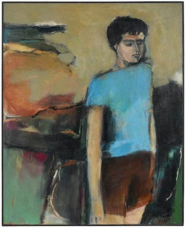 Maud Gatewood, Morna (The Artist's Companion), oil on canvas
