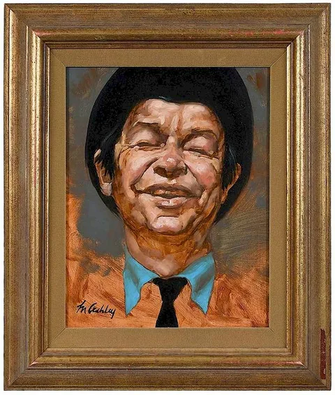 Frank N. Ashley, Happy, Happy Punter, The Curragh, oil on Masonite