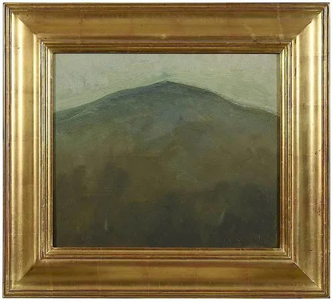Edward Rice, North Carolina Mountains - Yellow Gold, oil on board