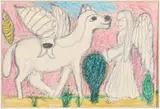 Minnie Evans, Winged Horse and Angel