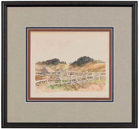 George Hand Wright, Afternoon Sun, watercolor