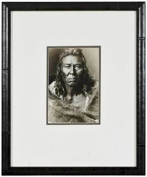 Ankara Man by Edward Sherrif Curtis, c. 1905, gelatin silver print, sold Jul 2019
