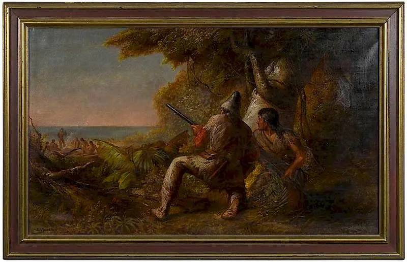 George Frederick Bensell, The Hiding Place, oil on canvas