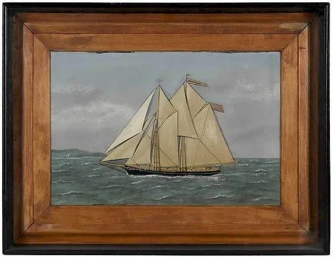 Thomas H. Willis, The Irene May, Mixed Media Diorama, oil on canvas