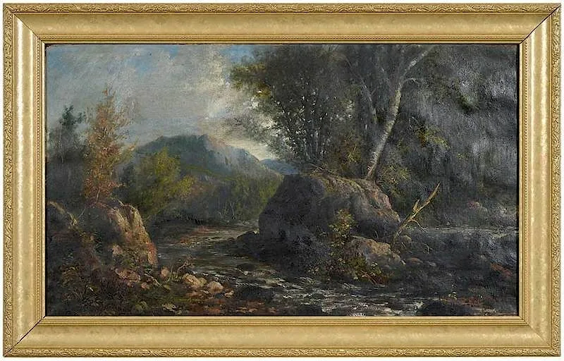 Mountain Landscape by John Ross Key, oil on canvas, sold Jul 2019