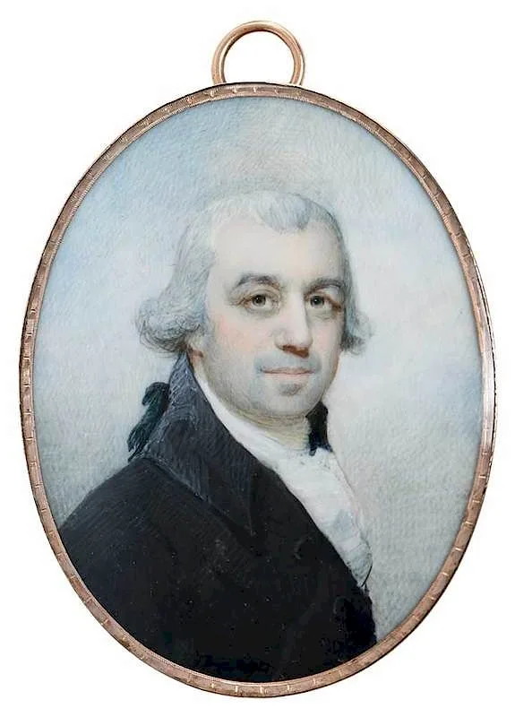 Benjamin Trott, Portrait Miniature, watercolor on ivory