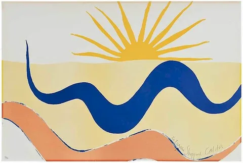Alexander Calder, Taking Off for the Sun-With Flying Colors, 1976, lithograph on paper