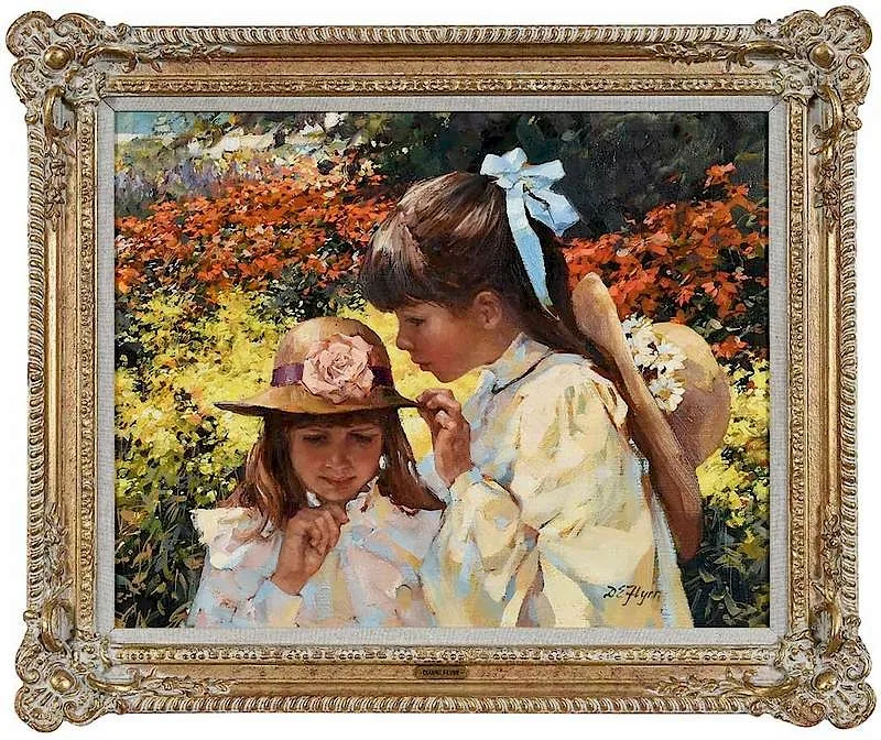 Secrets by Dianne Elizabeth Flynn, oil on canvas, sold May 2019