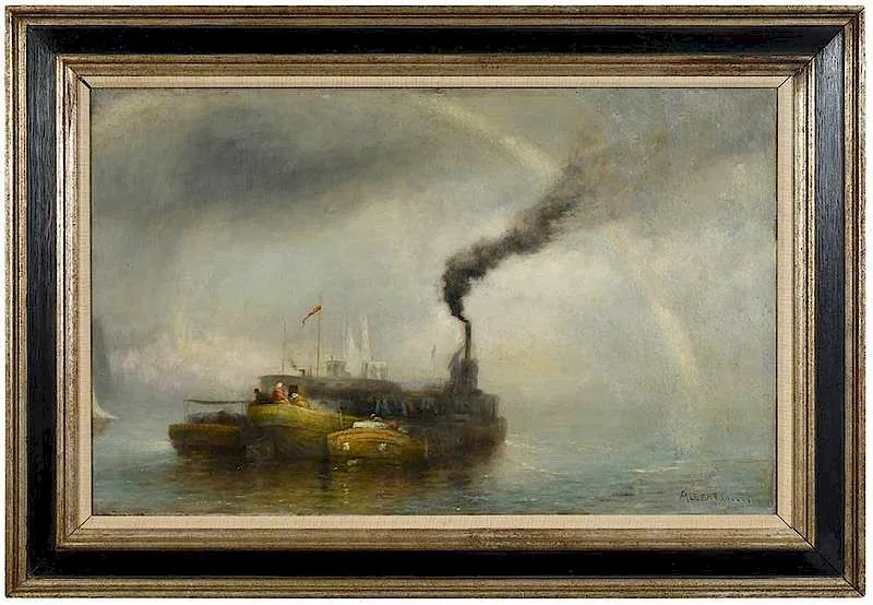 Albert Babb Inlsey, Foggy Day, oil on canvas
