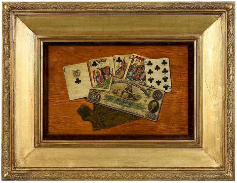 A Royal Flush by Nicholas Alden Brooks, oil on panel, sold May 2019