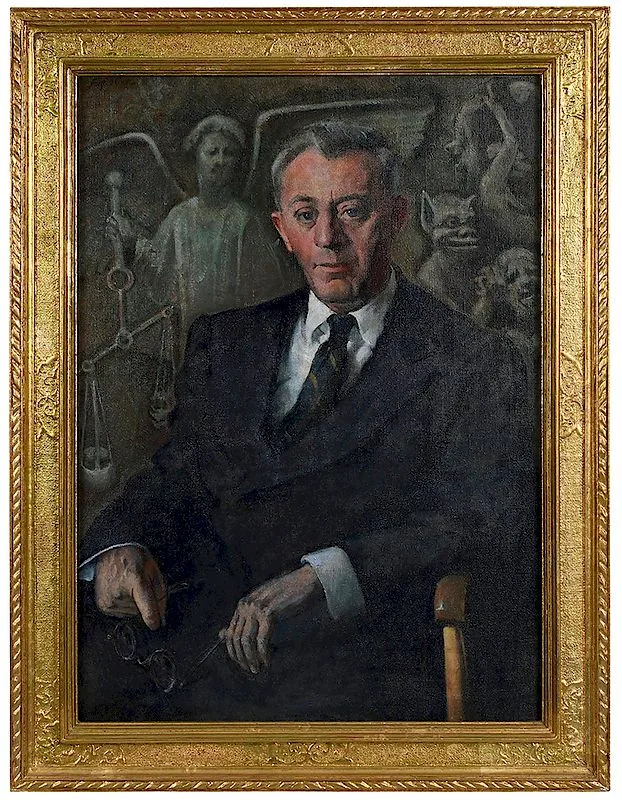August Cook, Portrait Of A Gentleman, oil on canvas