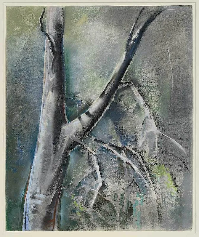 Forked Tree by Will Henry Stevens, pastel on paper, offered May 2019