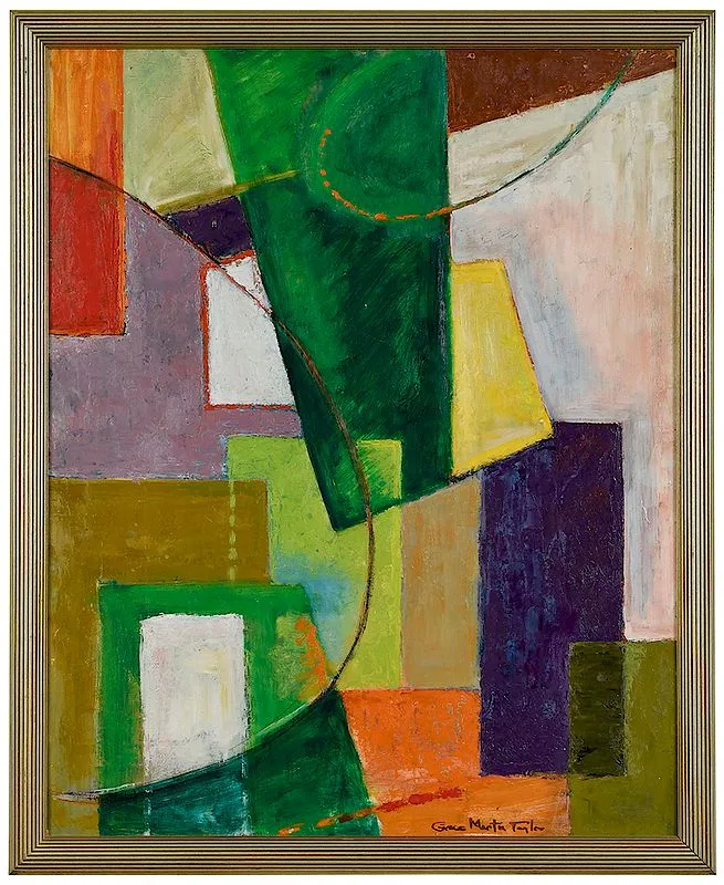 Grace Taylor, Spatial Study, oil on Masonite