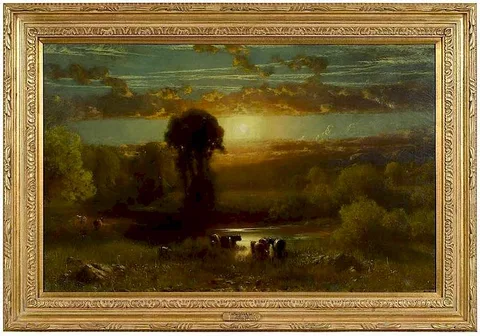 James Fairman, Pastoral Landscape, oil on canvas