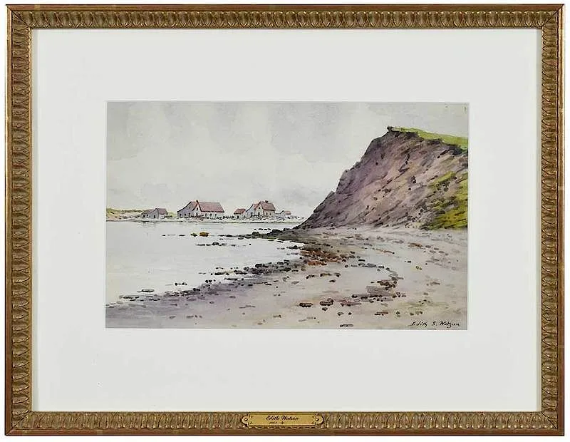 Edith Watson, Québec Shoreline, watercolor on paper