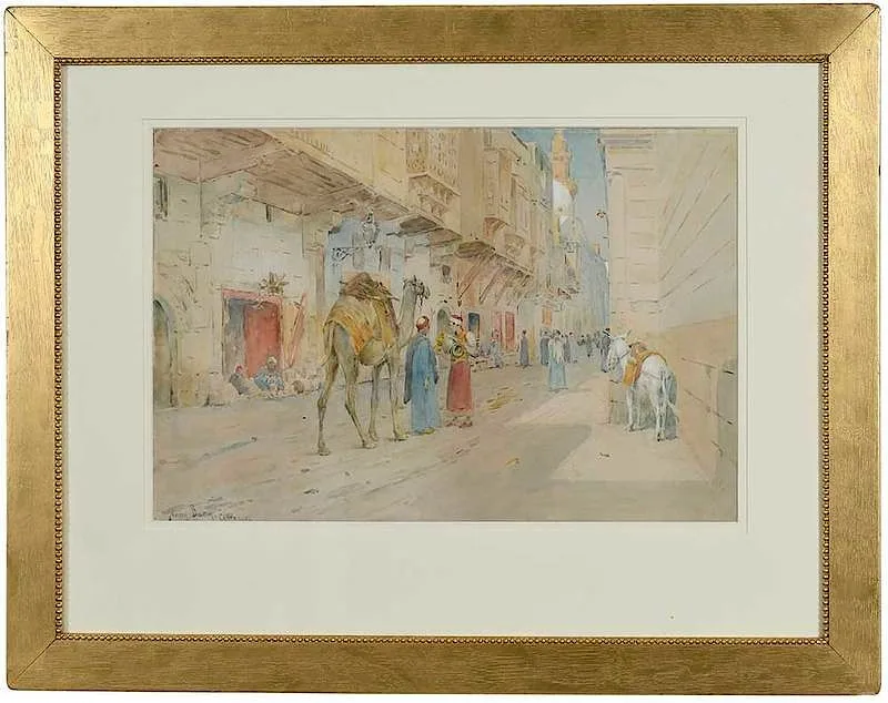 Cairo by Henry Bacon, 1903, watercolor on paper, sold May 2019