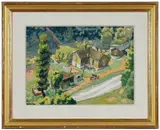 Charles E. Burchfield, Valley Road with House