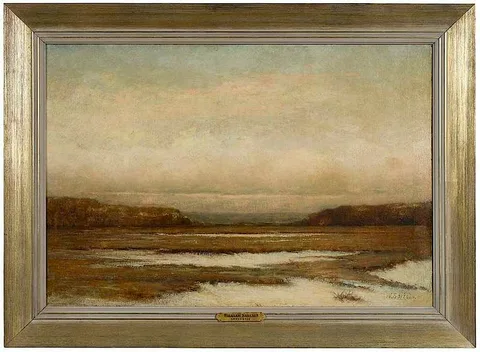 William Sartain, Tonalist Landscape, oil on canvas