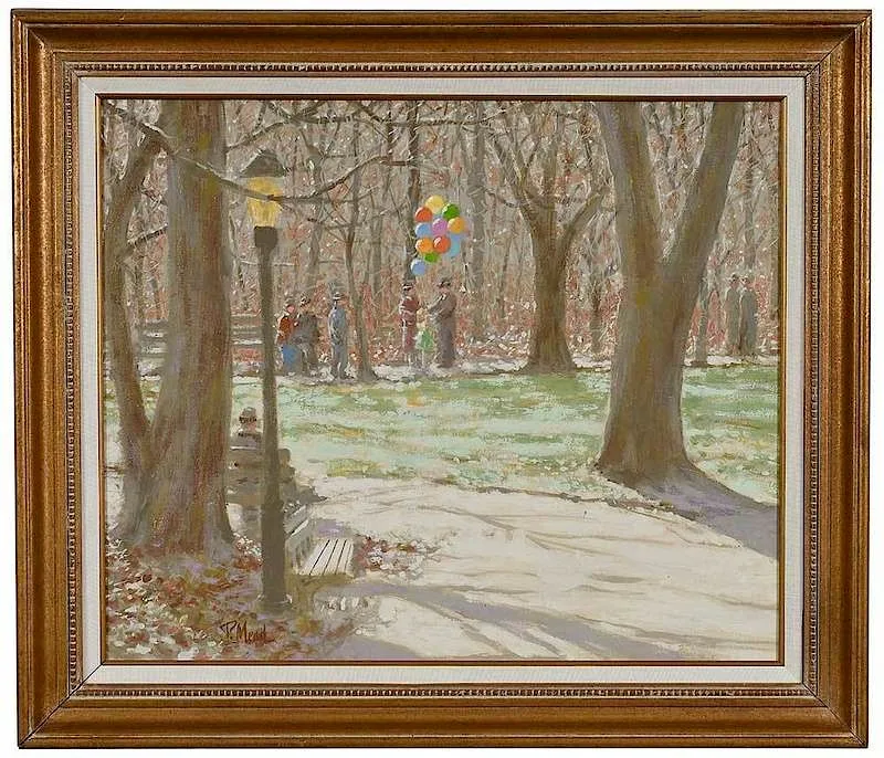 Paul Mead, Afternoon in the Park, oil on canvas
