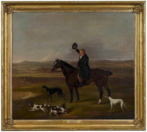 James Barenger, The Squire on Horseback, oil on canvas