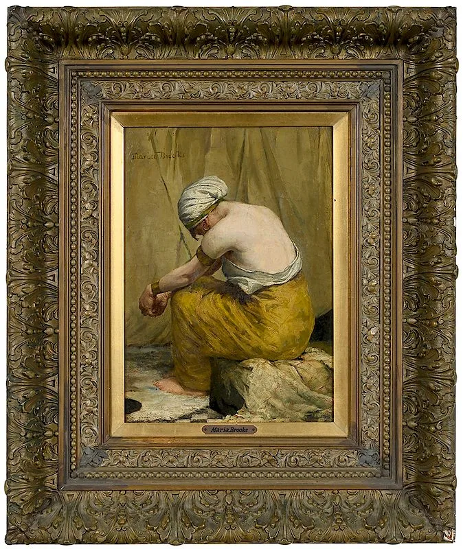 Maria Brooks, Woman in Yellow, oil on canvas