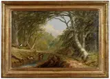 William Thompson Russell Smith, Bathing in a Stream-The Encounter