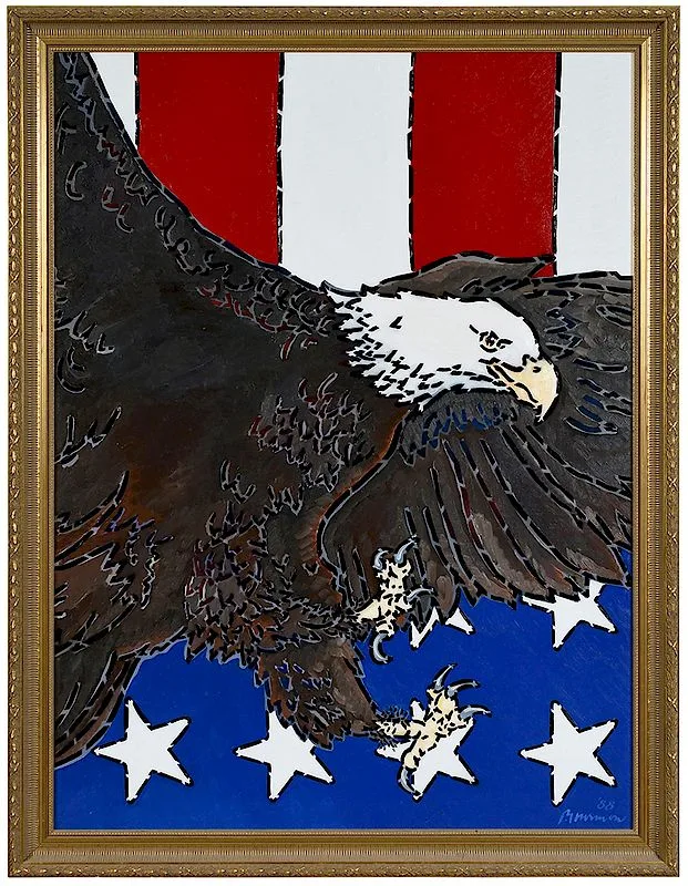 Paul Harmon, Patriot's Eagle, 1988, oil on canvas