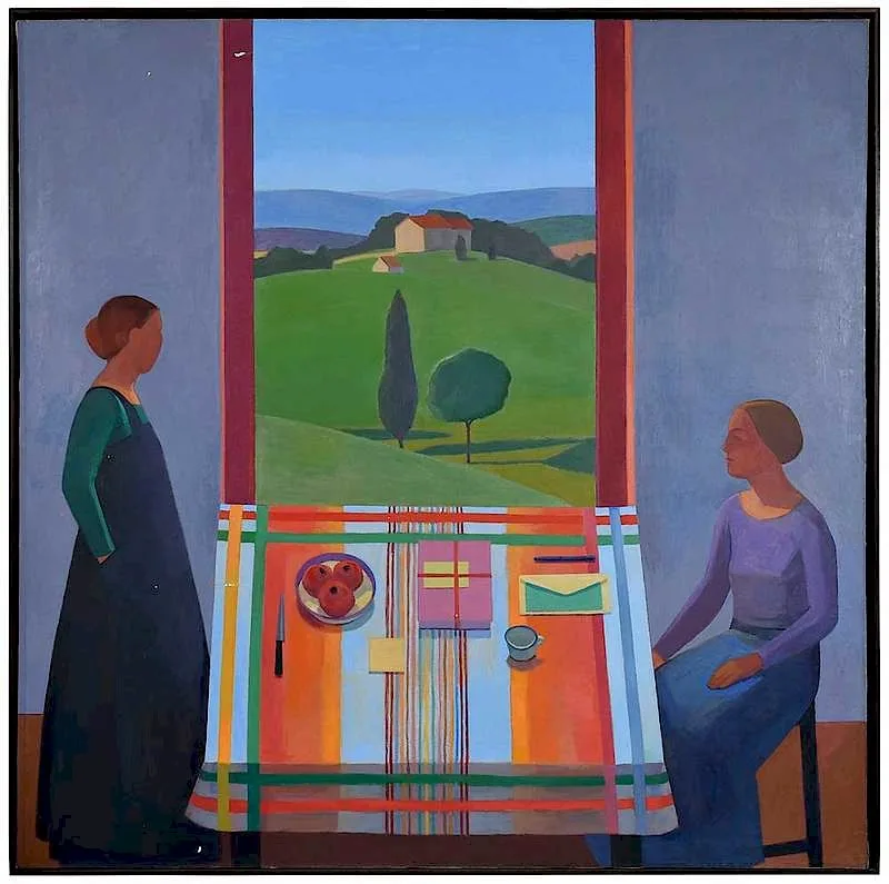 Daybreak by Caren Canier, 1978-80, oil on canvas, sold May 2019