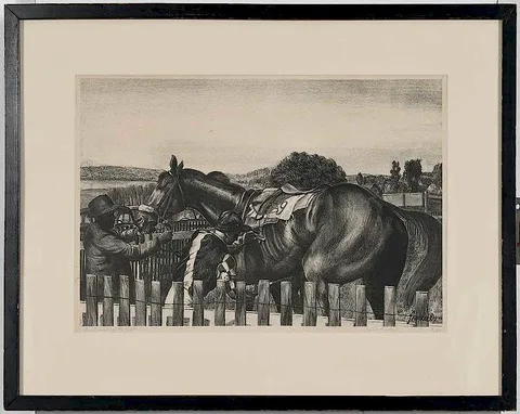 Paul Froelich, Girth and Safety Girth, ed. 11/50, lithograph