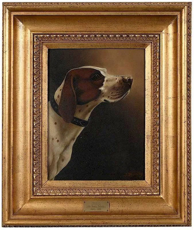 John Dewey Molasky, Freckles, oil on textured artist board