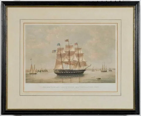 Thomas Goldsworthy Dutton, The New York And London Packet Ship Victoria 1000 Tons, James Connell & Sons, publisher, lithograph