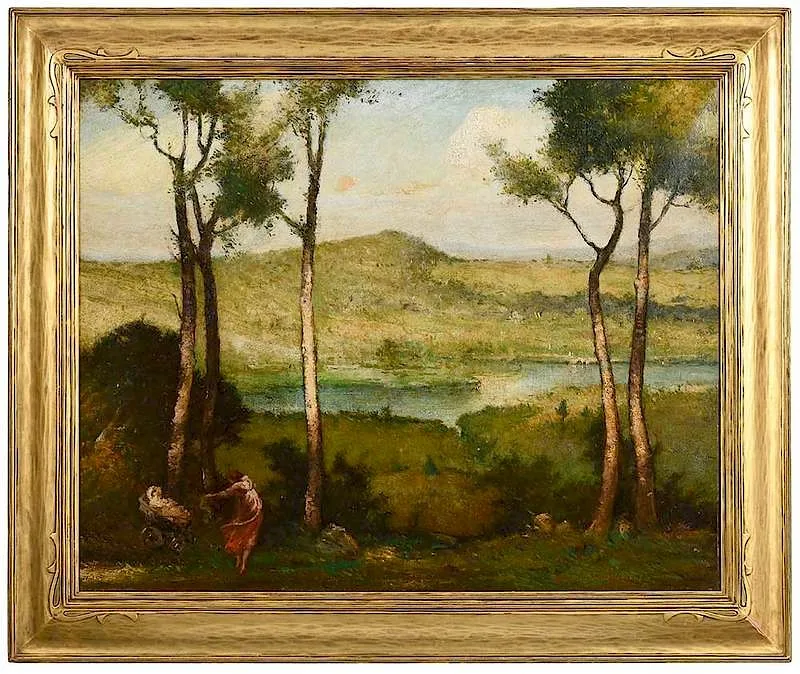 Elliott Daingerfield, The Happy Mother, oil on canvas
