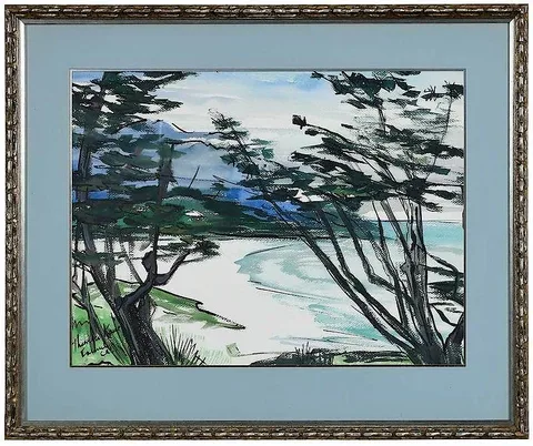 Theodora Kane, Carmel, California, watercolor on paper