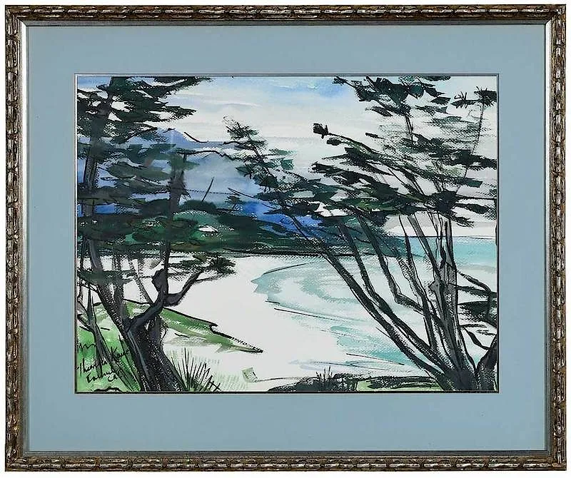 Theodora Kane, Carmel, California, watercolor on paper
