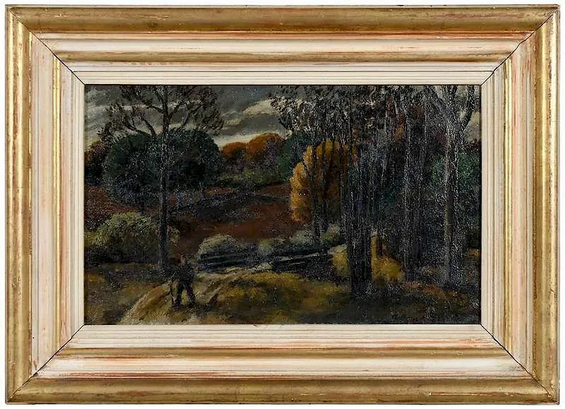 The Dirt Road by Alexander Brook, 1930, oil on canvas, sold Mar 2019