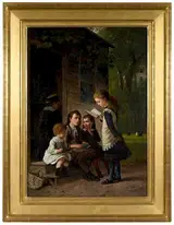 William Hahn, Children Playing School