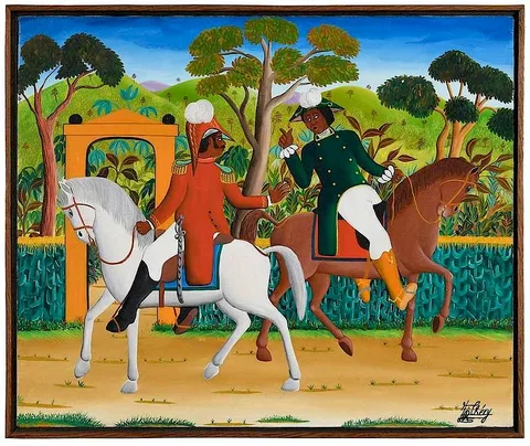 Two Generals by Jacques-Richard Chéry, oil on canvas, sold Mar 2019