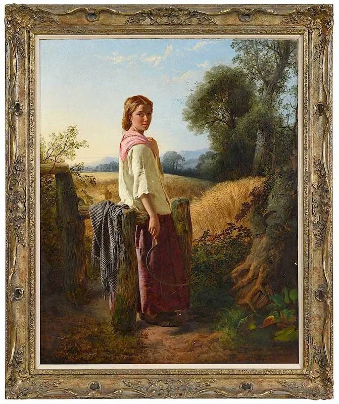 William Henry Midwood, Harvest Time, 1864, oil on canvas