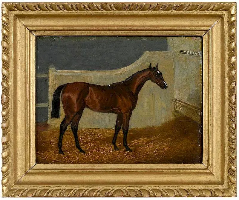 John Wray Snow, Cyprian, Winner of the Oaks, 1836, oil on panel
